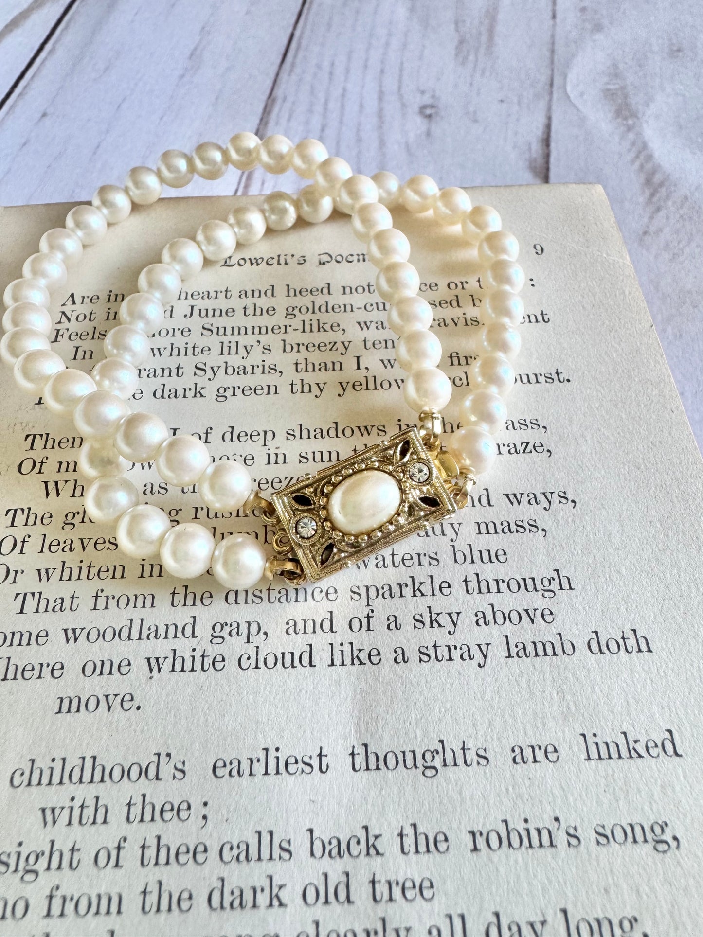 Brooklyn Vintage Pearl Bracelet