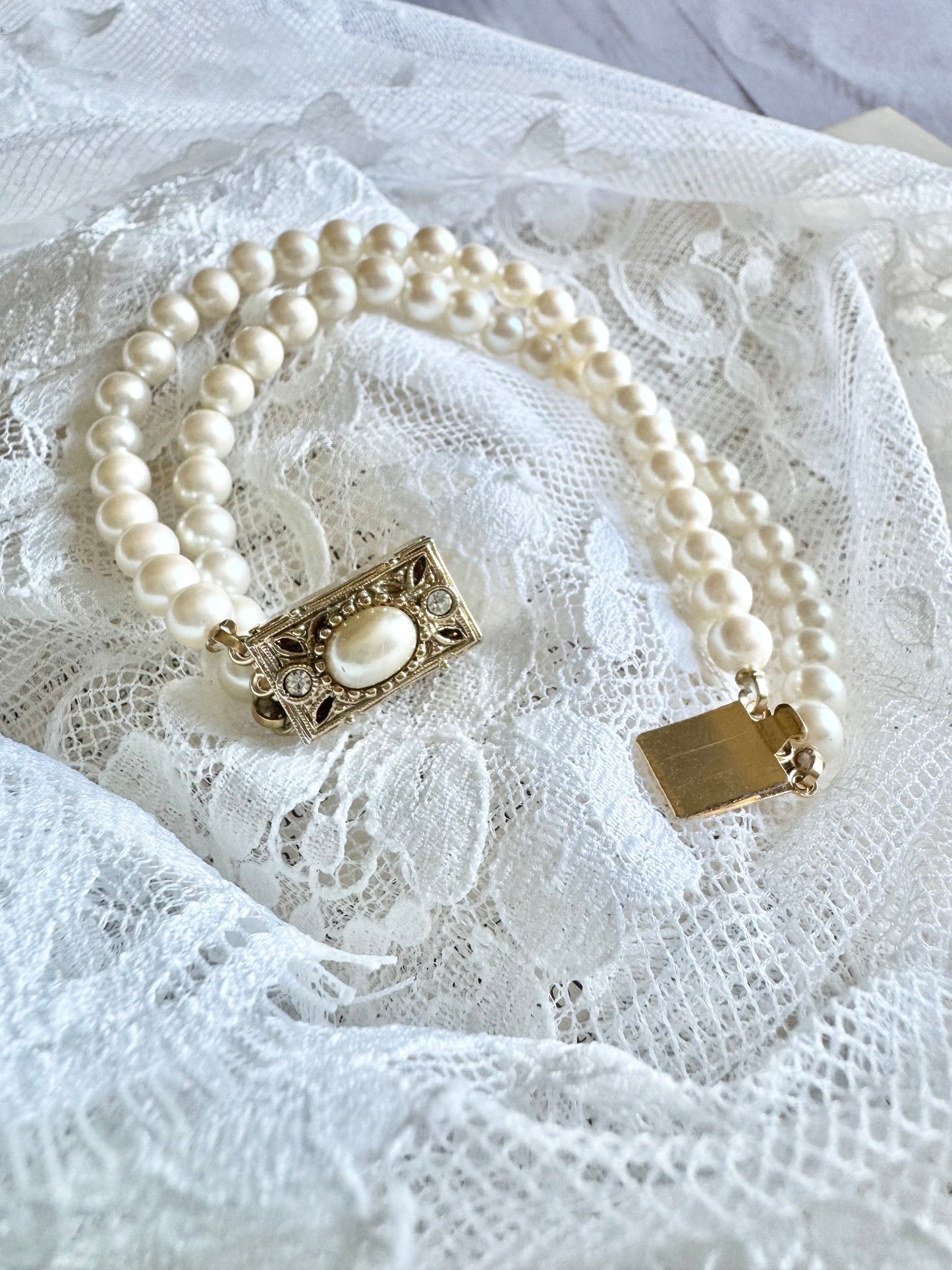 Vintage Pearl Bracelet