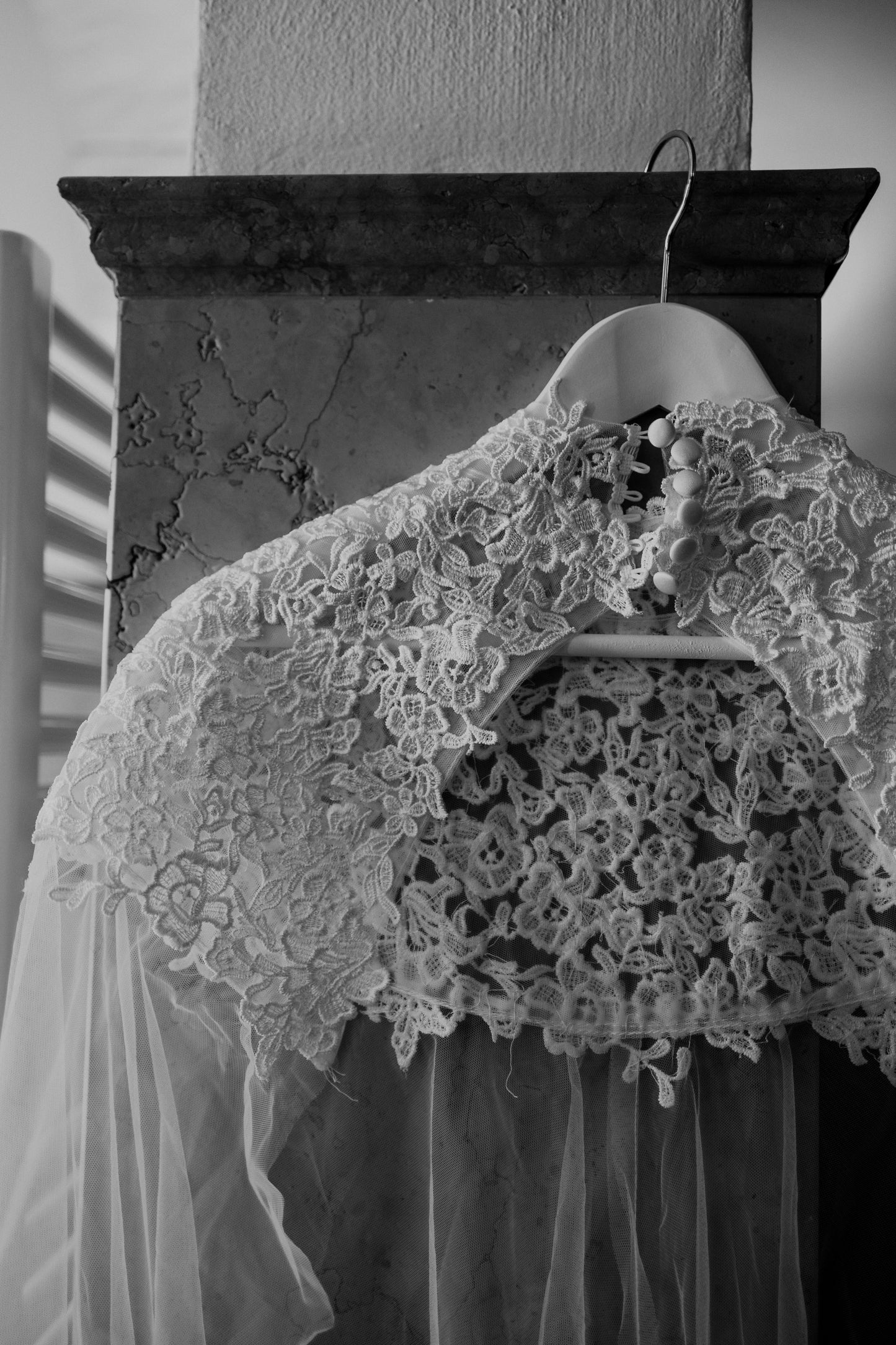 Chiara Lace Bridal Cape