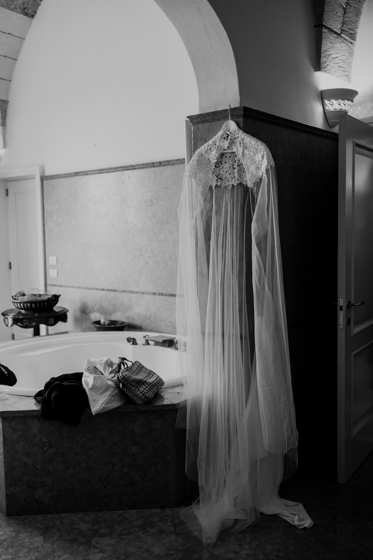 Chiara Lace Bridal Cape