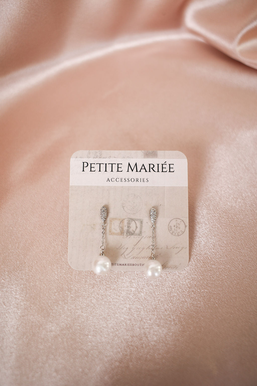 Simple Pearl Wedding Earring