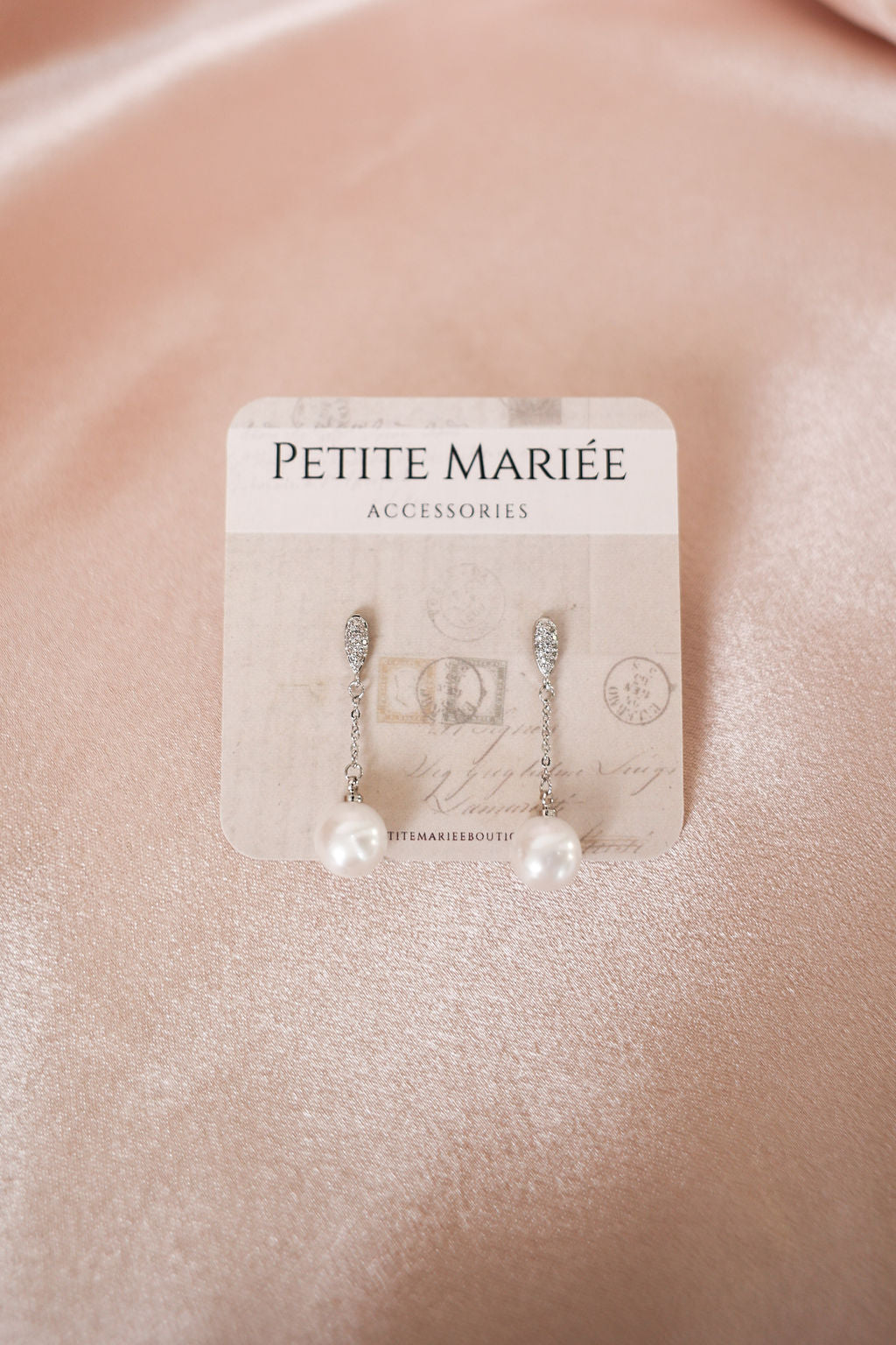 Simple Pearl Wedding Earring