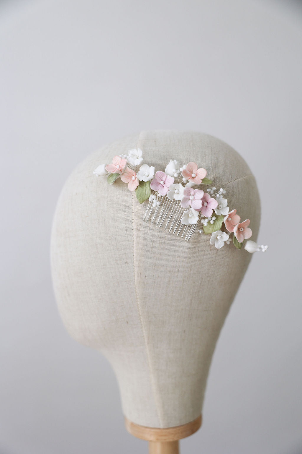 Pastel Floral Wedding Hairpiece