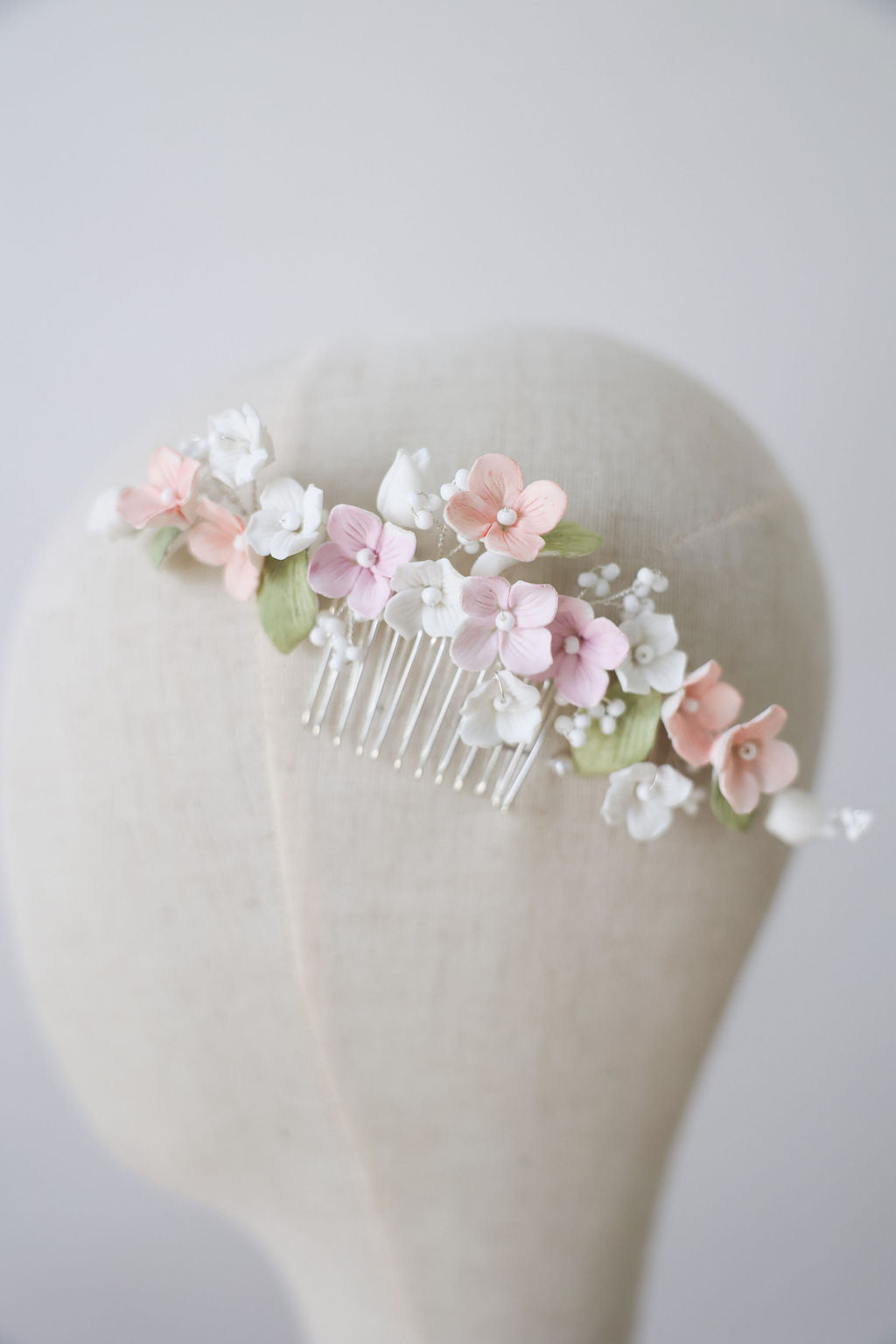 Pastel Floral Wedding Hairpiece