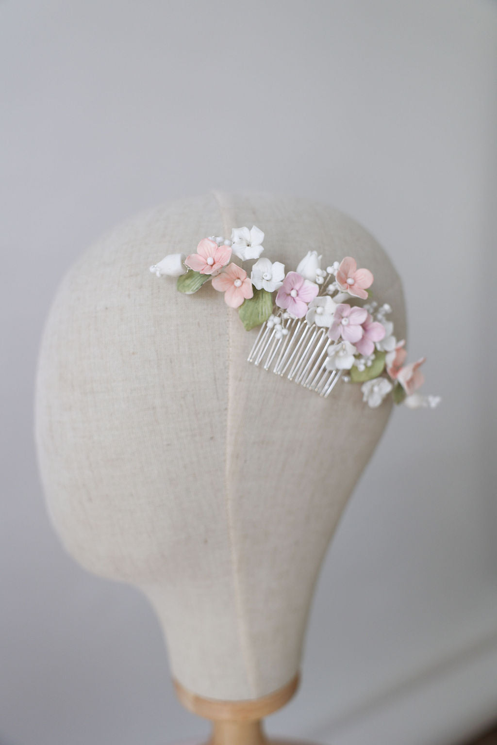 Pastel Floral Wedding Hairpiece