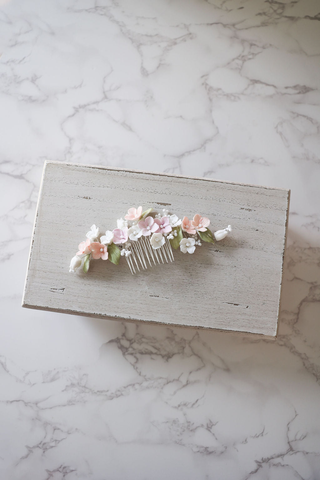 Pastel Floral Wedding Hairpiece