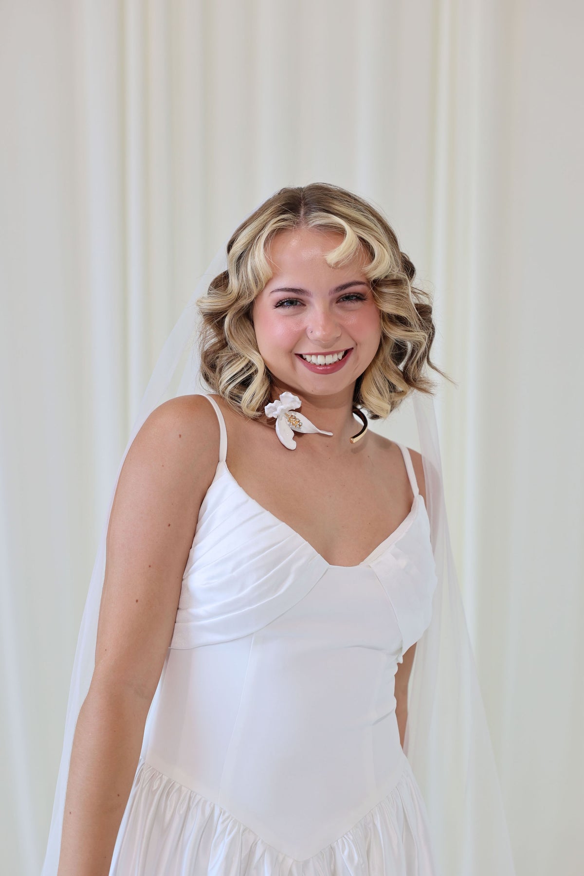 Lily Floral Choker Necklace For Brides