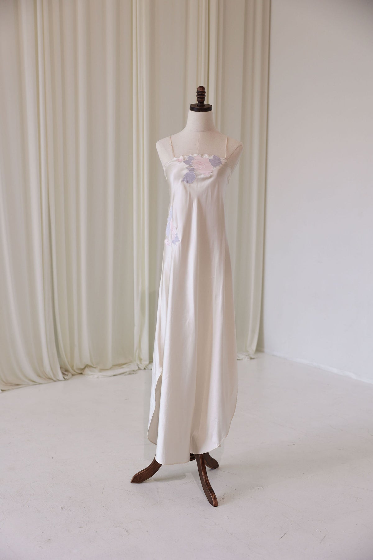 Pastel Floral Bridal Slip Dress