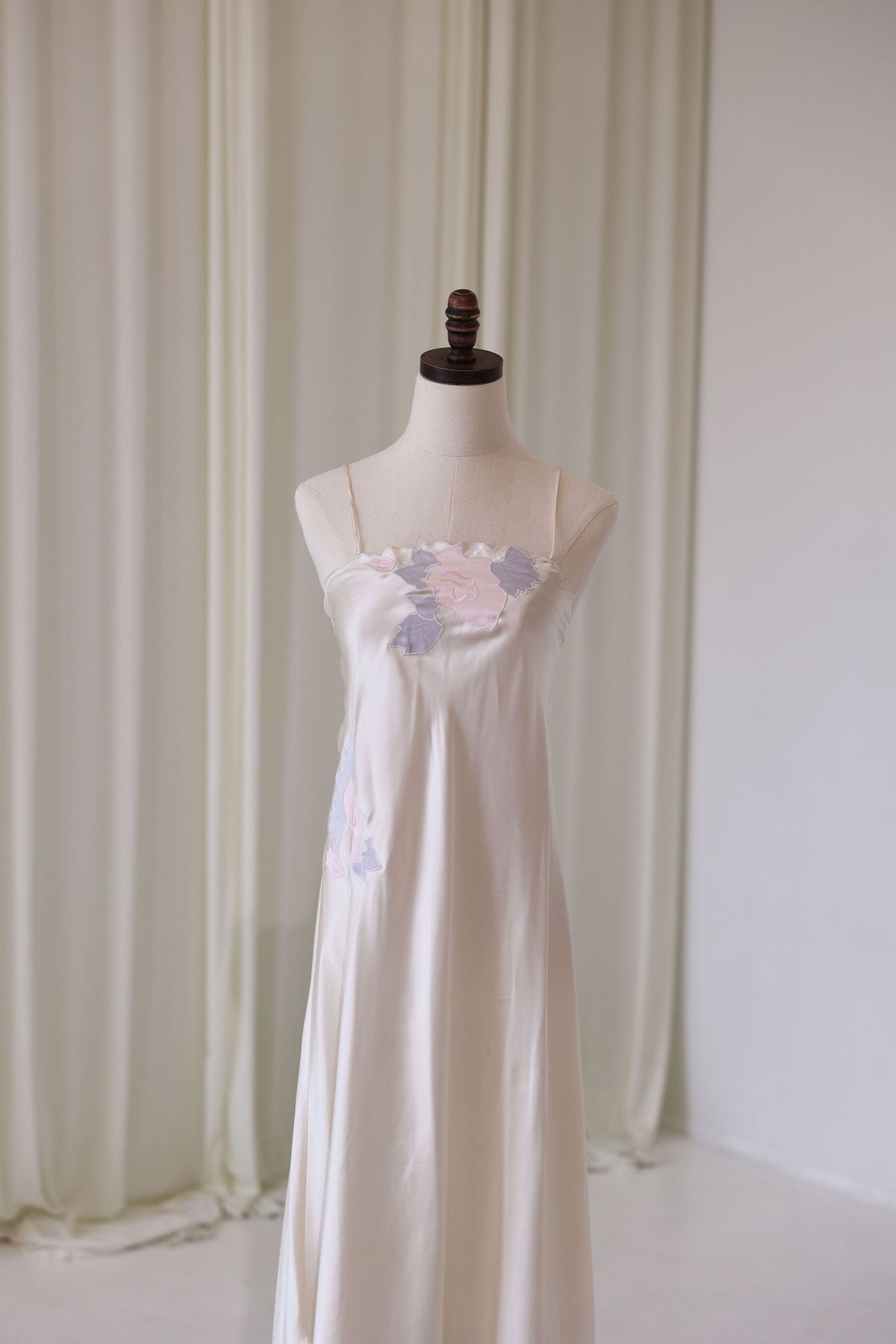 Pastel Floral Bridal Slip Dress
