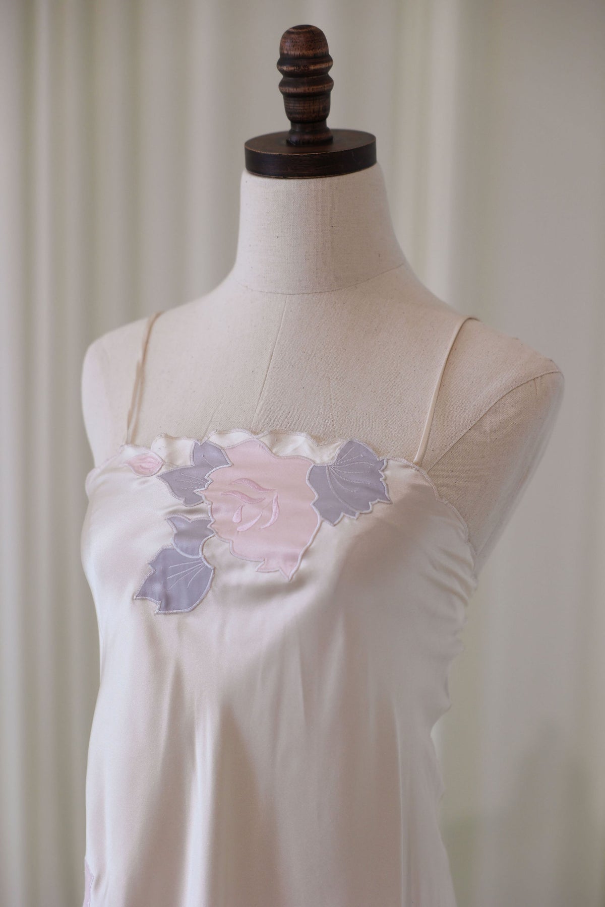 Pastel Floral Bridal Slip Dress