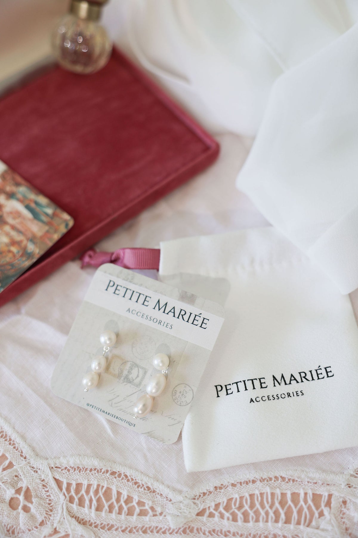 Pearl and Silver Earrings for Wedding