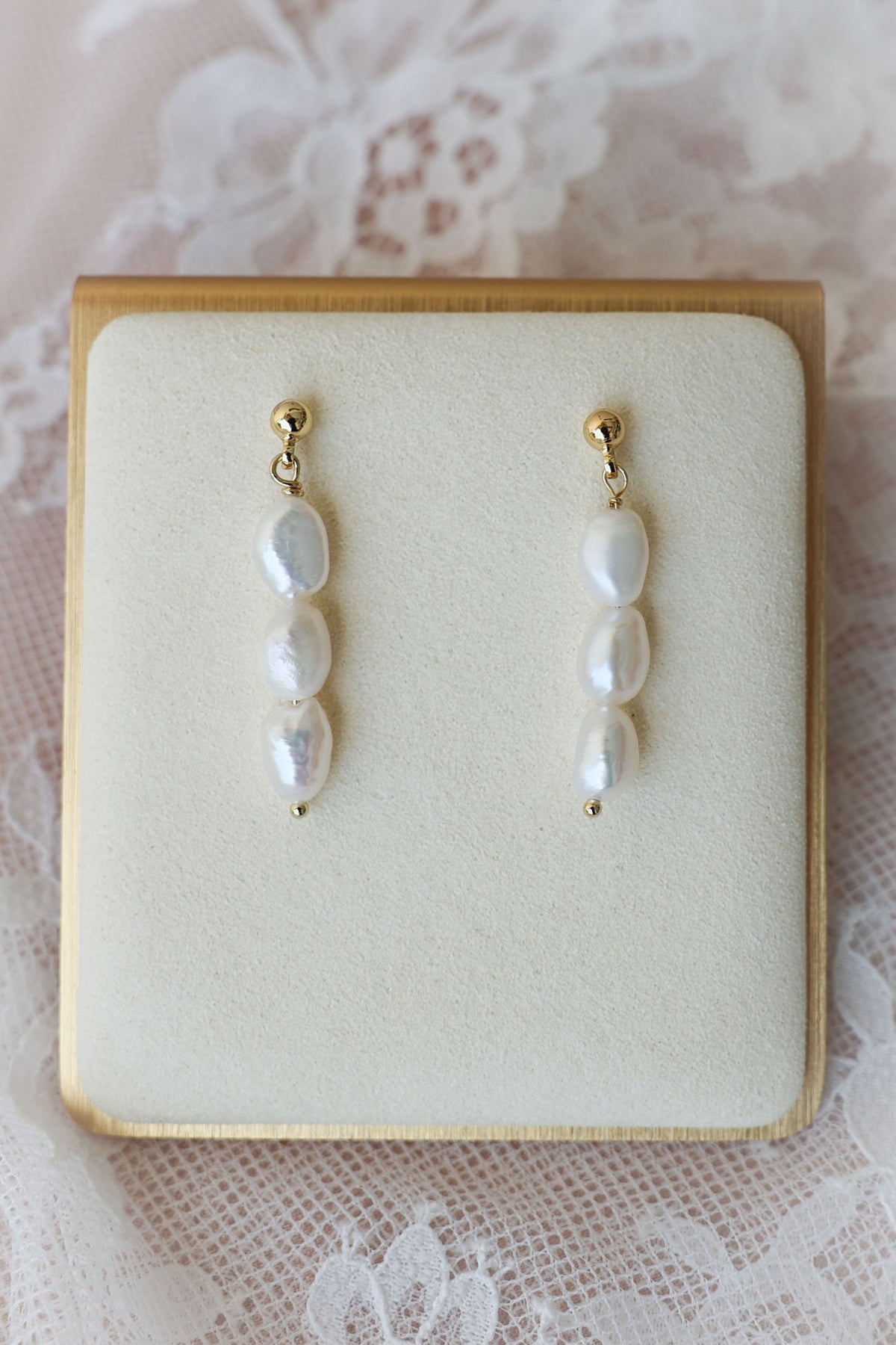 Pearl Wedding Earrings for Bride