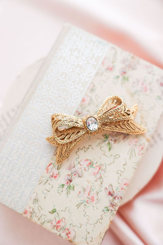 Vintage Bow Bridal Hair Clip