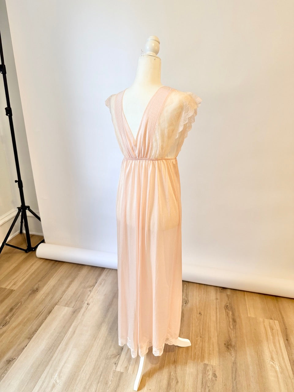 Vintage Slip Dress Bride Getting Ready Outfit