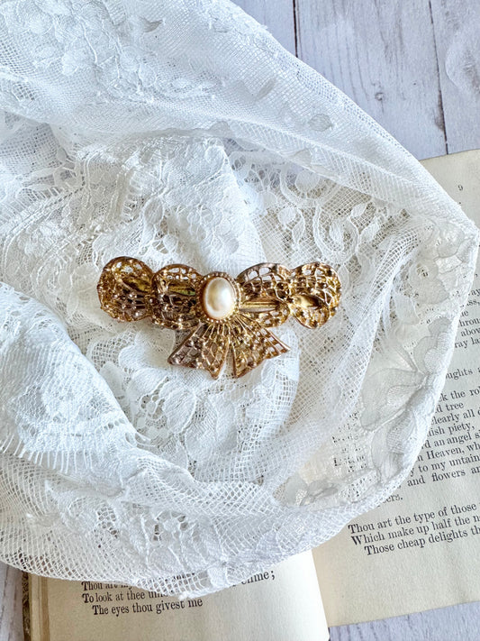 Filigree Vintage Bow Hairpiece