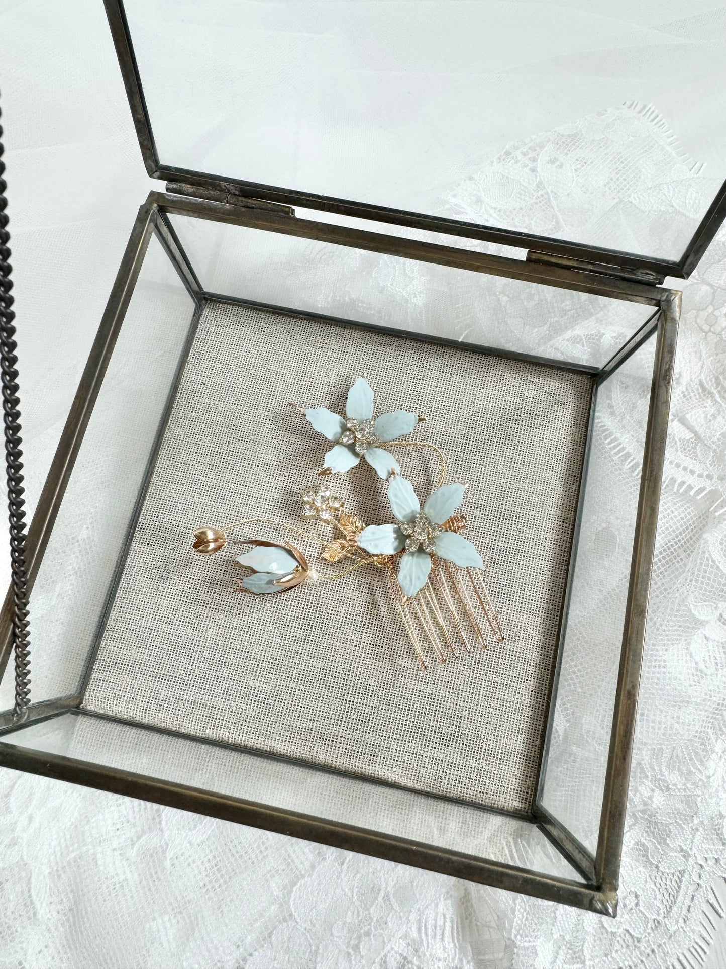 Avonleigh Floral Hair Combs