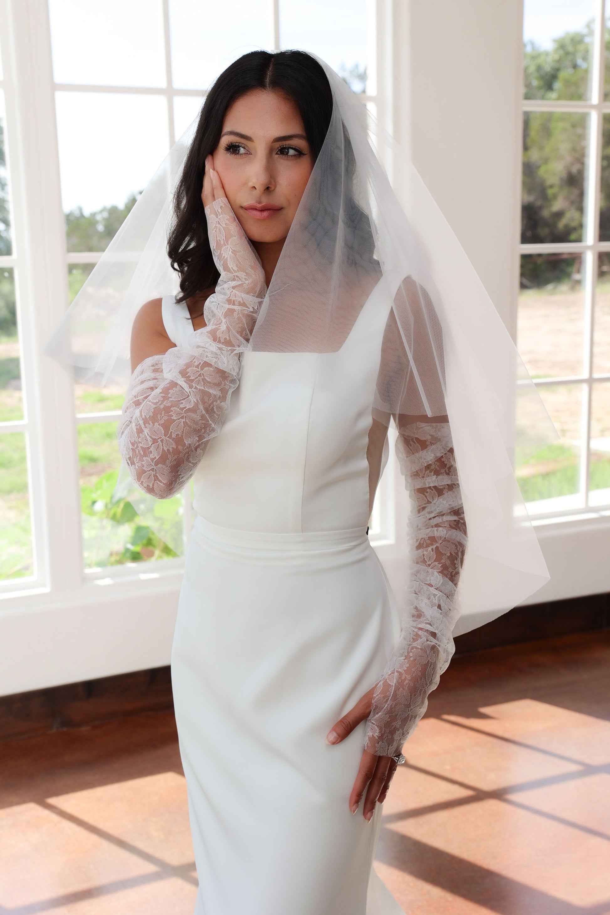 Lennox Lace Wedding Sleeves - Petite Marie Boutique Petite Mariee Boutique Lennox Lace Wedding Sleeves - Petite Marie Boutique Petite Mariee Boutique