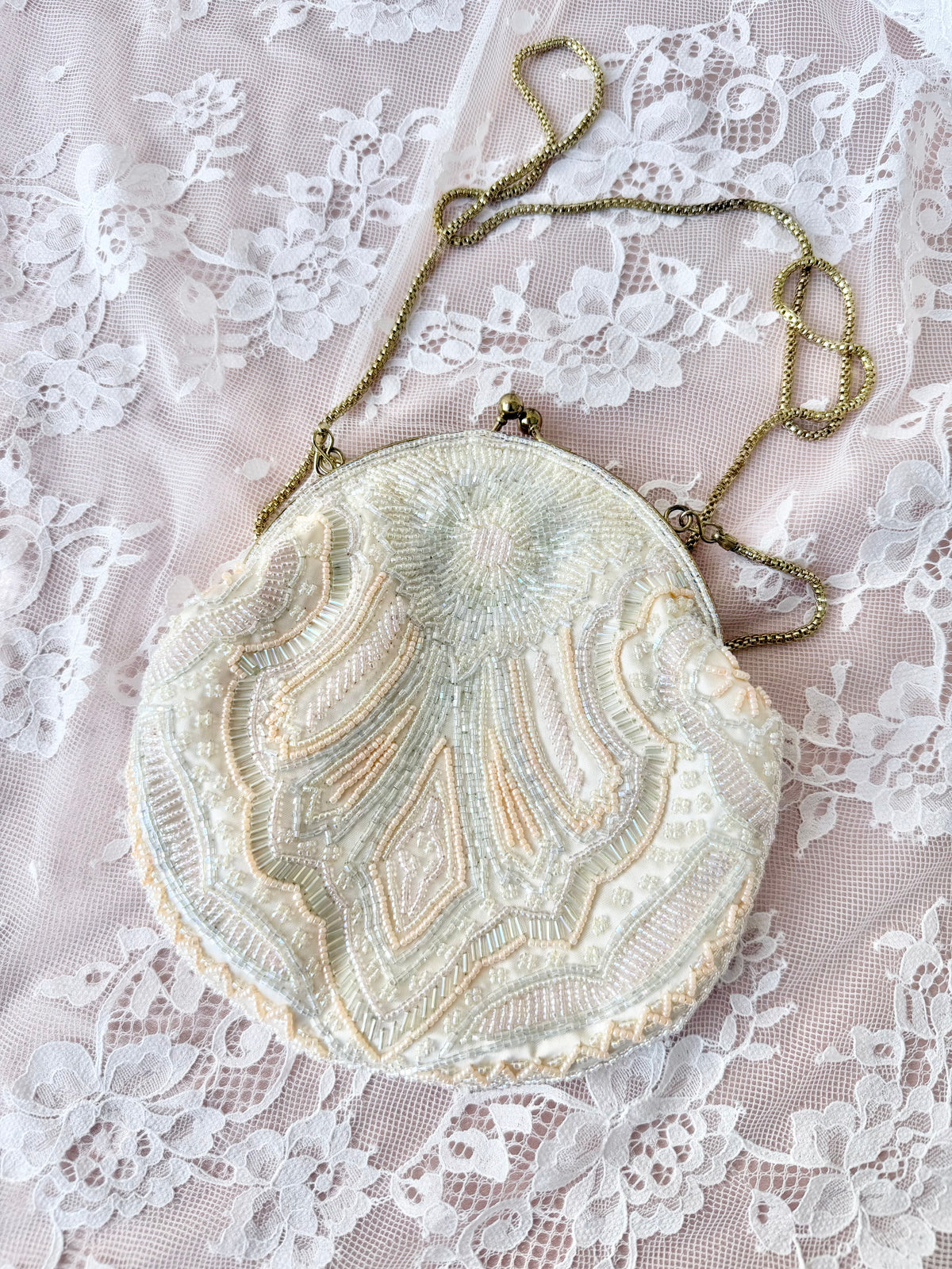 Beaded Vintage Bridal Purse 