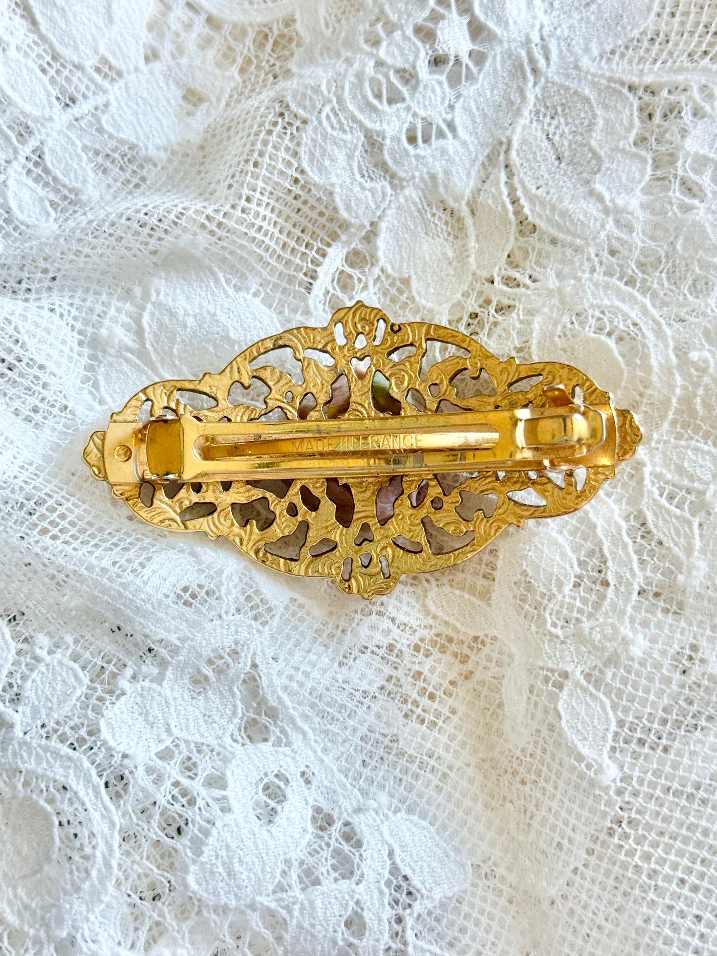 Vintage Bridal Hairpiece with Rose Detail